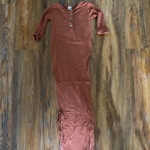 Lou Lou & Company Knotted Gown, orange